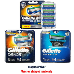 Original Gillette Fusion Proglide Power Electriic Razor Blade For Men Face Shaving Hair Removal Beard Shaver Razors Blades 8pcs