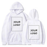 Custom Hoodie Sweatshirts Men Design Your Logo Fleece Hooded Clothes Women Harajuku Outerwear Y2k Plus Size Hoody 4XL