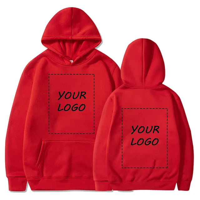 Custom Hoodie Sweatshirts Men Design Your Logo Fleece Hooded Clothes Women Harajuku Outerwear Y2k Plus Size Hoody 4XL