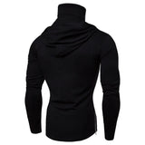 2023 New Men Solid Black Gray Hoodie Long Sleeve Hooded Sweatshirt For Man Sports Fitness Gym Running Casual Pullover Tops