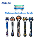 Original Gillette Fusion Proglide Power Electriic Razor Blade For Men Face Shaving Hair Removal Beard Shaver Razors Blades 8pcs