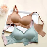 plus size Women Bra underwear seamless sexy no steel ring  bra push-ups comfortable close-fitting shockproof