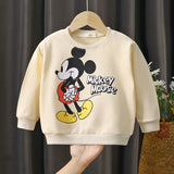 1 2 3 4 Years Old Kids Hoodie Creative Design Children's Clothes Autumn Baby Sweater Printed Mickey Girls Pullover Boys Long T