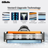 Gillette Sensor Excel Razor Blades Ultra Thin 3 Layer Sharp Shaving Blades Vector3 Men Face Hair Removal  Shaver Replace Refills