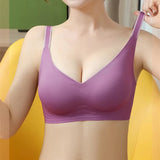 plus size Women Bra underwear seamless sexy no steel ring  bra push-ups comfortable close-fitting shockproof