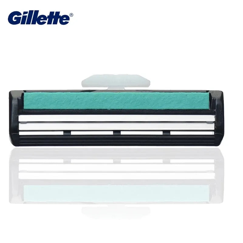 Original Gillette VECTOR 2 Shaver Razor Blades for Men 2 Layers Safety Hair Removal Beard Shaving Manual Shave Machine Use