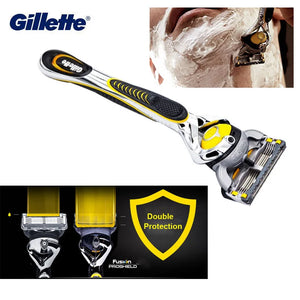 Gillette Fusion ProGlide ProShiled Safety Razor No-Slip Manual Razor Handle 5 Layers Sharp Razor Blades Men Shaving Hair Removal