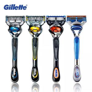 Gillette Fusion ProGlide ProShiled Safety Razor No-Slip Manual Razor Handle 5 Layers Sharp Razor Blades Men Shaving Hair Removal