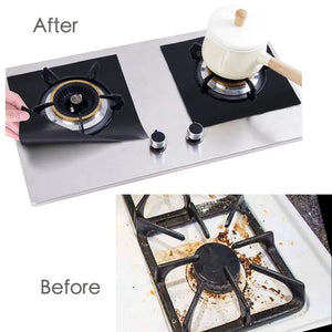 4/6/8Pcs Gas Stove Protector Cooker Cover Liner Clean Mat Pad Kitchen Gas Stove Stovetop Protector Kitchen Accessories Utensils