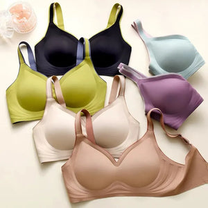 plus size Women Bra underwear seamless sexy no steel ring  bra push-ups comfortable close-fitting shockproof