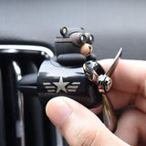 Car Air Freshener Smell In The Styling Vent Perfume Diffuser Bear Pilot Rotating Propeller Fragrance Air Fresheners Clip Parfum