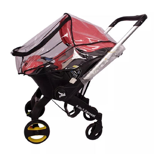 Foofoo baby carriage rain cover, Baby car seat accessories, doona baby carriage rain cover PVC breathable double zipper windproof