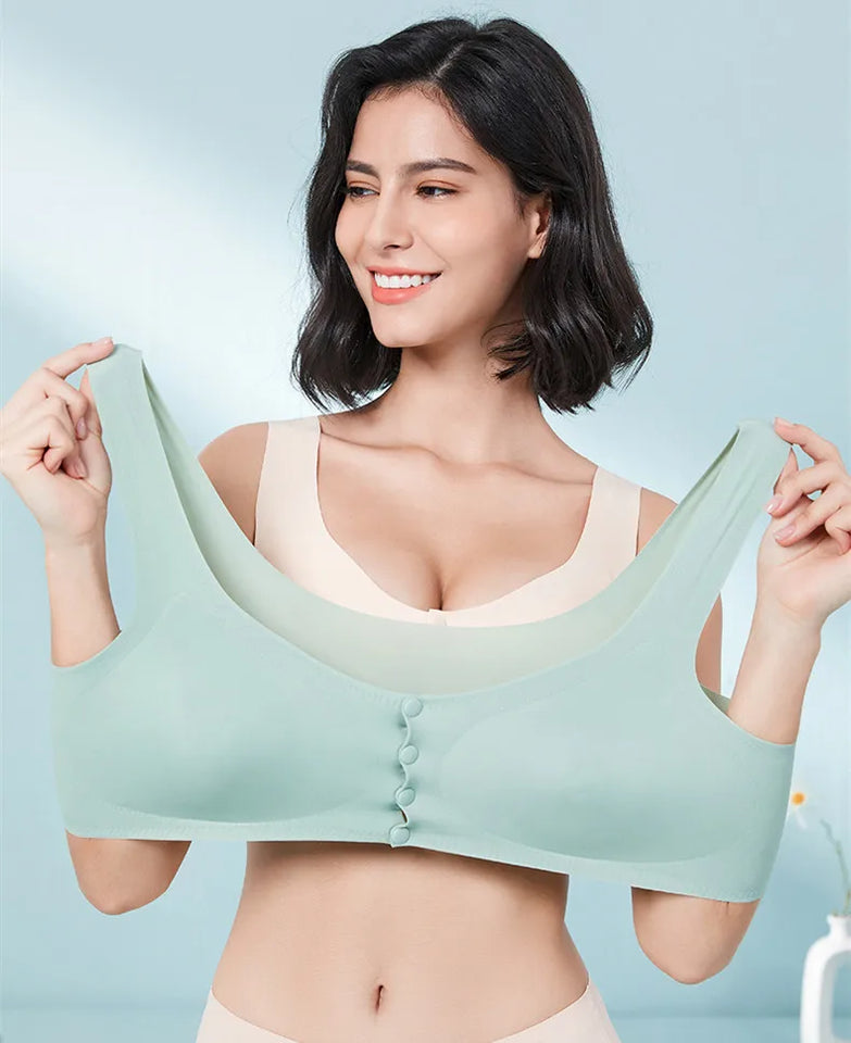 2pcs/lot Plus Size Breastfeeding Maternity Nursing Bra Feeding Underwear For Pregnant Women Silk Women Bra