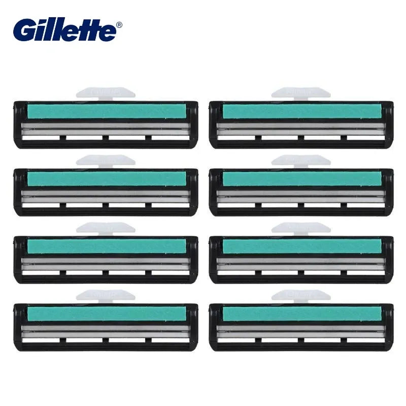 Original Gillette VECTOR 2 Shaver Razor Blades for Men 2 Layers Safety Hair Removal Beard Shaving Manual Shave Machine Use