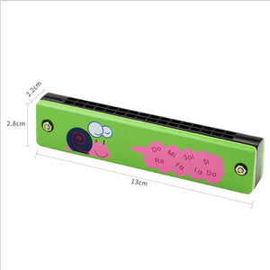 16 Holes Cute Harmonica Musical instrument Montessori Educational Toys Cartoon Pattern Kids Wind Instrument Children Gift Kids