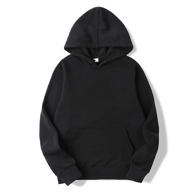 Men's Hoodies Women Pullover Spring Autumn Casual Hoodie Sweatshirts Solid Color Hoodies Oversize Black Sweatshirt For Male