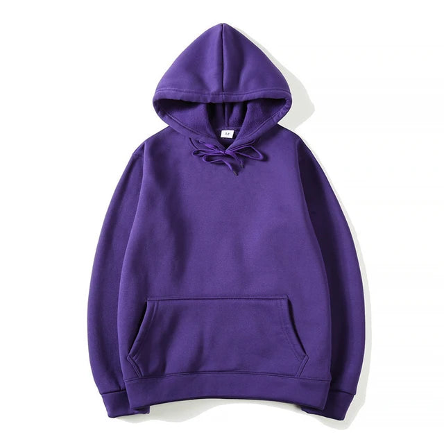 Men's Hoodies Women Pullover Spring Autumn Casual Hoodie Sweatshirts Solid Color Hoodies Oversize Black Sweatshirt For Male