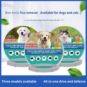 Adjustable Dog Cat Collar Pest Control Protect Rubber Flea Killer Flea Tick Prevention Anti-mosquito Insect Pet Cat Accessories