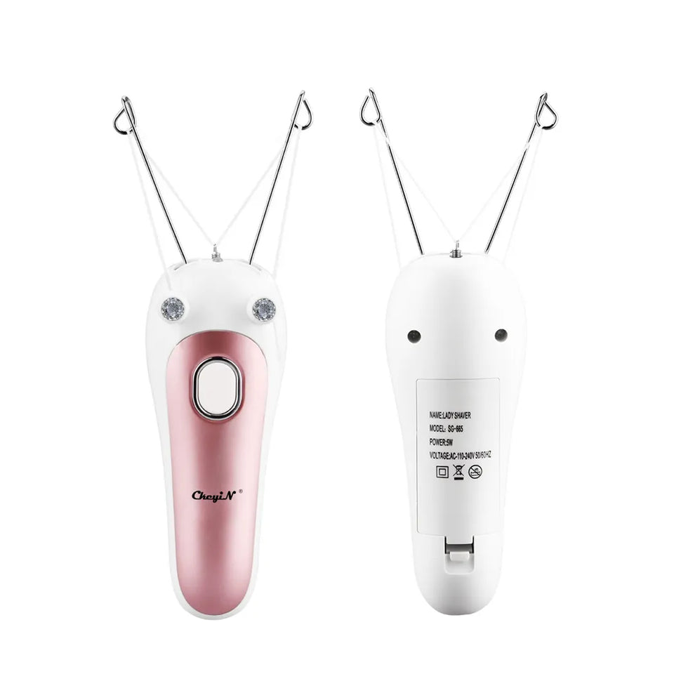 CkeyiN Women Electric Epilator Body Facial Hair Removal Defeatherer Cotton Thread Depilator Lady Shaver Face Hair Remover Beauty