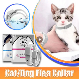 Adjustable Cat & Dog Collar Flea & Tick Prevention Pet Collar Pest Control Rubber Flea Killer Collar Pet Accessories Household