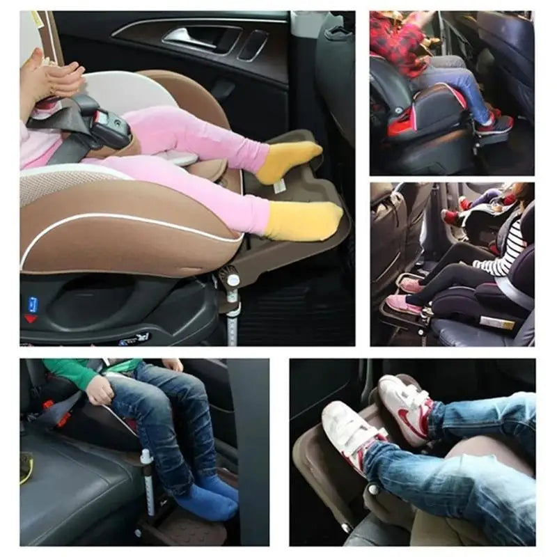 Children Baby Car Seat Safety Seat Footrest Foldable Pram Footrest Adjustable Attachment Support Baby Foot Pedal Rest Holder Accessories