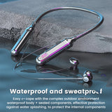 Wireless Earphones 5.3 Neckband Headphones Gaming LED Display Stereo Sports Headset Halter Waterproof Magnetic Earbuds