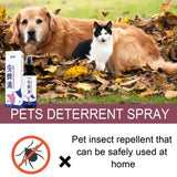 100ml Insect and tick repellent spray No-toxic Outdoor Fleas And Tick Control Pet InsecticideSpray For Cats and Dogs