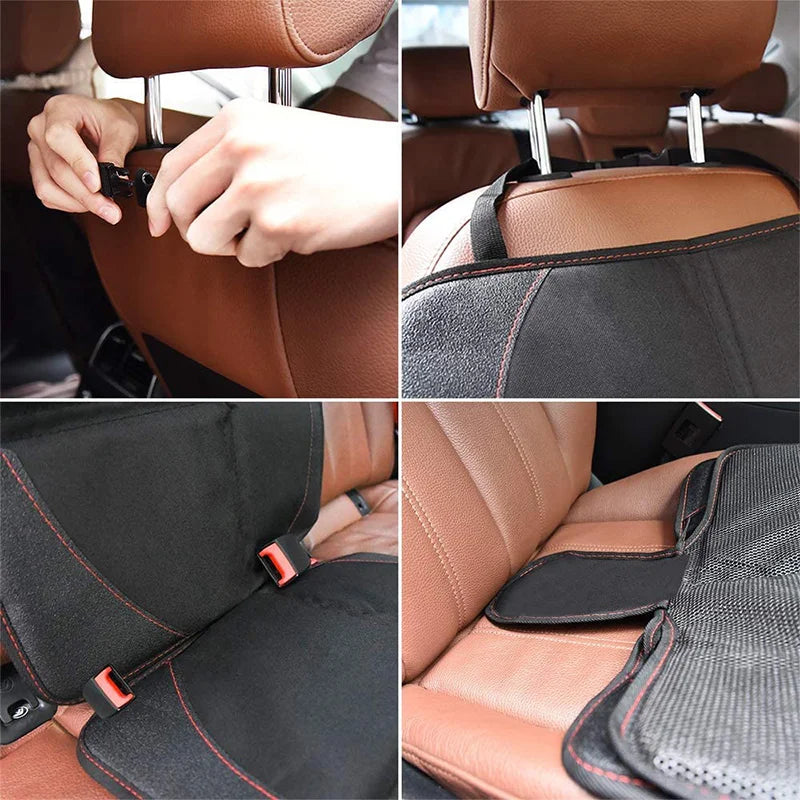 Baby Car Seat Cover Protector for Tesla Model 3 Y for Kids Baby Girls Back Seat Cushion Oxford PU Leather Protective Mat Accessories