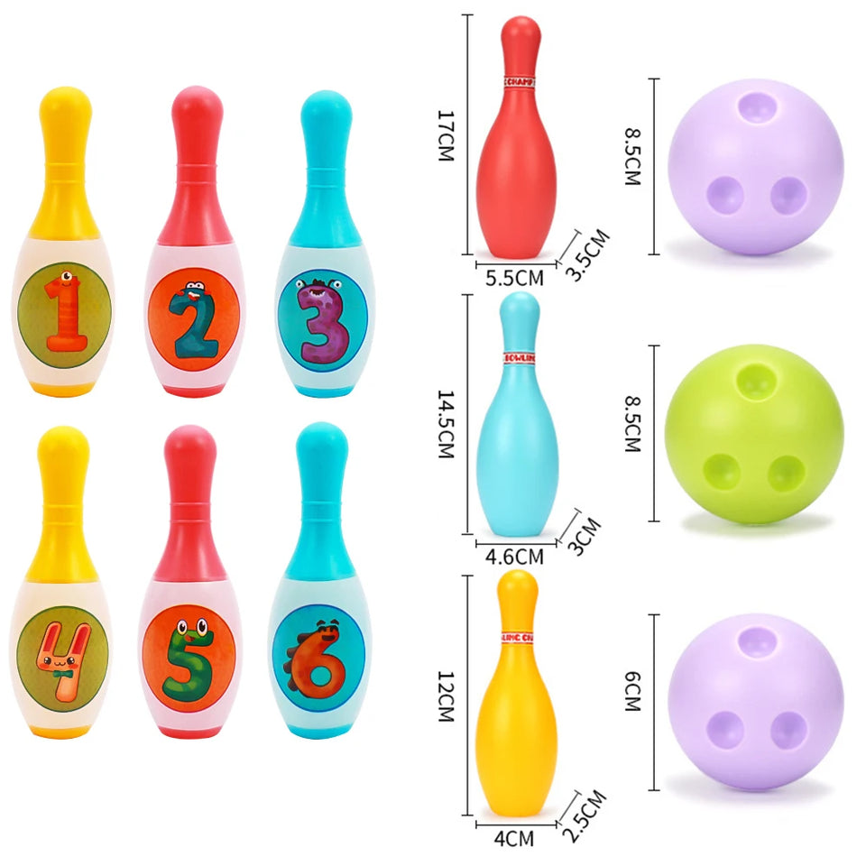 2023 Bowling Set Education Toys For Kids Toddlers Animal Number Learning  Indoor Outdoor Sports Games Toys for Kids Baby Gift