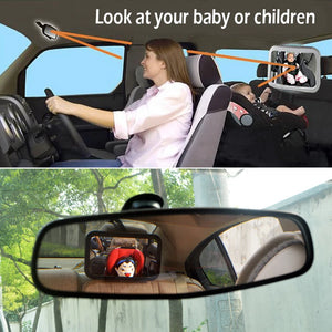 Baby Car Mirror Adjustable Baby Car Seat Back Seat Rearview Facing Headrest Mount Child Kids Infant Baby Safety Monitor Accessories