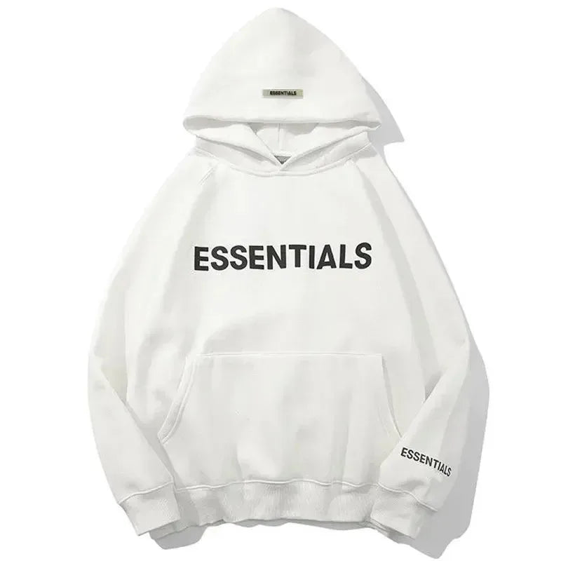 Essentials hoodie 3D rubber lettering logo sweatshirt High quality hip hop loose unisex oversize fashion brand pullover hoodie