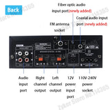 AK35/AK45/AK55 Sound Amplifiers Bluetooth Digital Amplifier for Home Car Karaoke 2 Channel HiFi Stereo AMP FM USB Remote Control