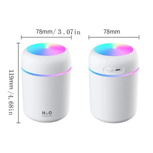 Air Humidifier Portable Mini USB 300ml H2O Aroma Diffuser With Cool Mist For Bedroom Home Car Plants Purifier Humificador