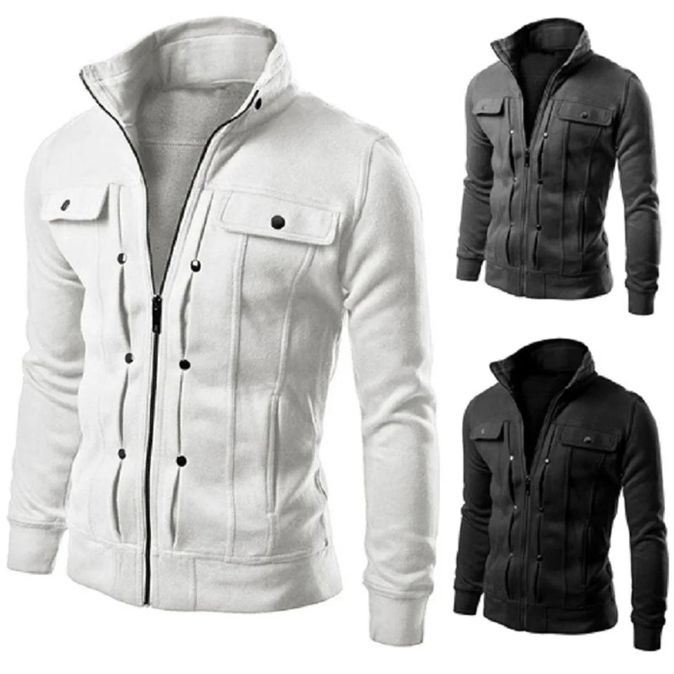 Hoodie Fleece Cardigan Hooded Coat Men's Hoodies Sweatshirts Pullover For Male Hoody Sweatshirt