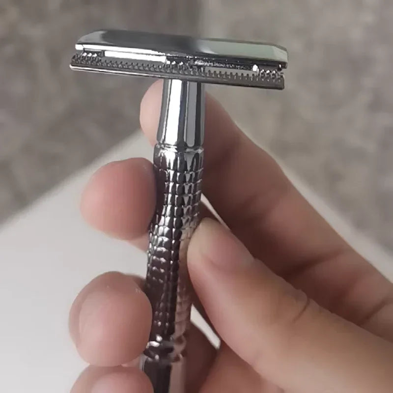 Adjustable Classic Man Woman Hair Removal Shaver Safety Razor Shaver Blades Barber Manual Shave