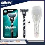 Original Gillette Mach 3 Men's Manual Shaver Safety Razor Face Beard Shaving Hair Removal Mach3