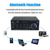 AK35/AK45/AK55 Sound Amplifiers Bluetooth Digital Amplifier for Home Car Karaoke 2 Channel HiFi Stereo AMP FM USB Remote Control