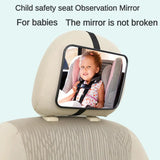 EAFC Adjustable Wide Car Rear Baby Car Seat Mirror Baby/Child Seat Car Safety Mirror Monitor Square Safety Car Baby Mirror Car Interior