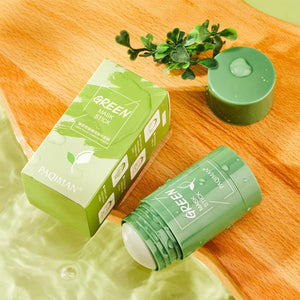 40g Face Clean Mask Green Tea Cleansing Stick Mask Smear Acne Shrink Blackhead Moisturizing Deep Cleansing Mask Film Pores