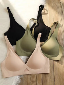 Seamless Women Bra Wireless Underwear Push Up Brasiere Deep V Bralette Comfort Female Thin Invisible Bra Sexy Lingerie