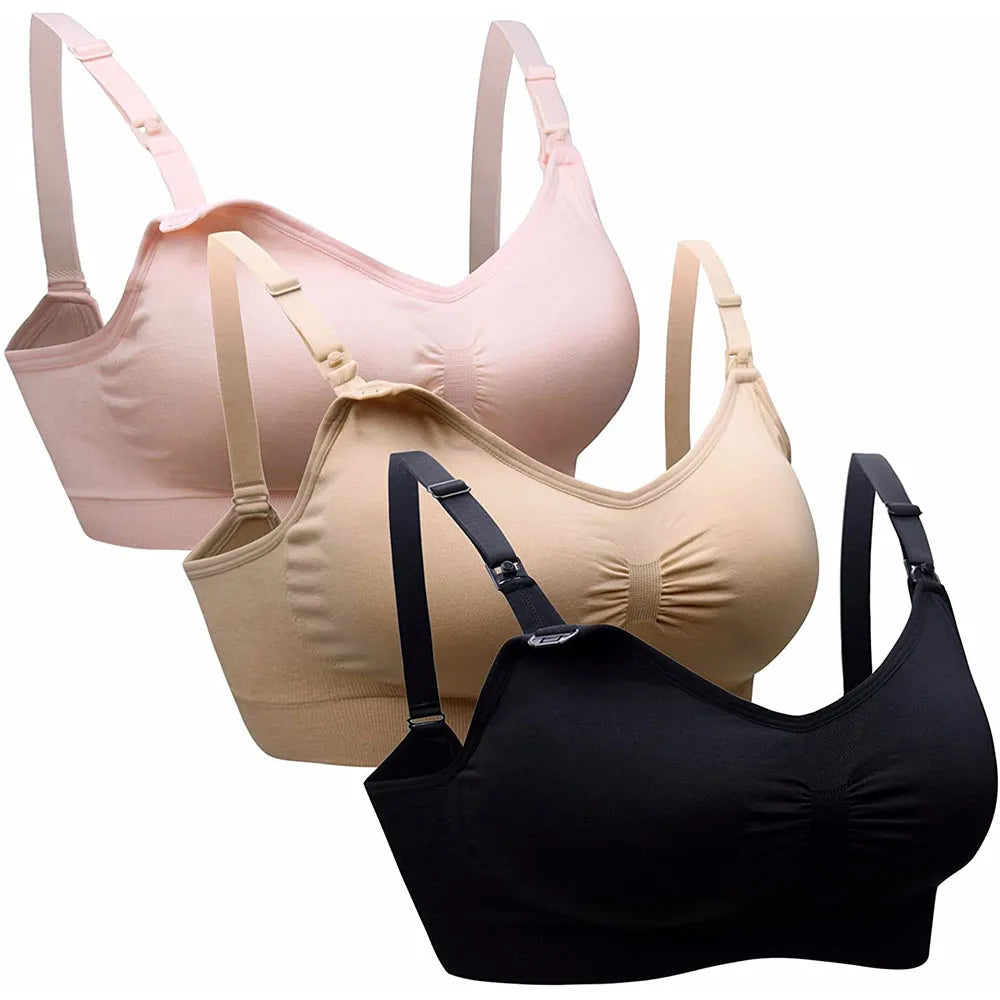 Breastfeeding Women Bra Maternity Nursing Bra for Feeding Nursing Underwear Clothes for Pregnant Women Wirefree Breathable Bra