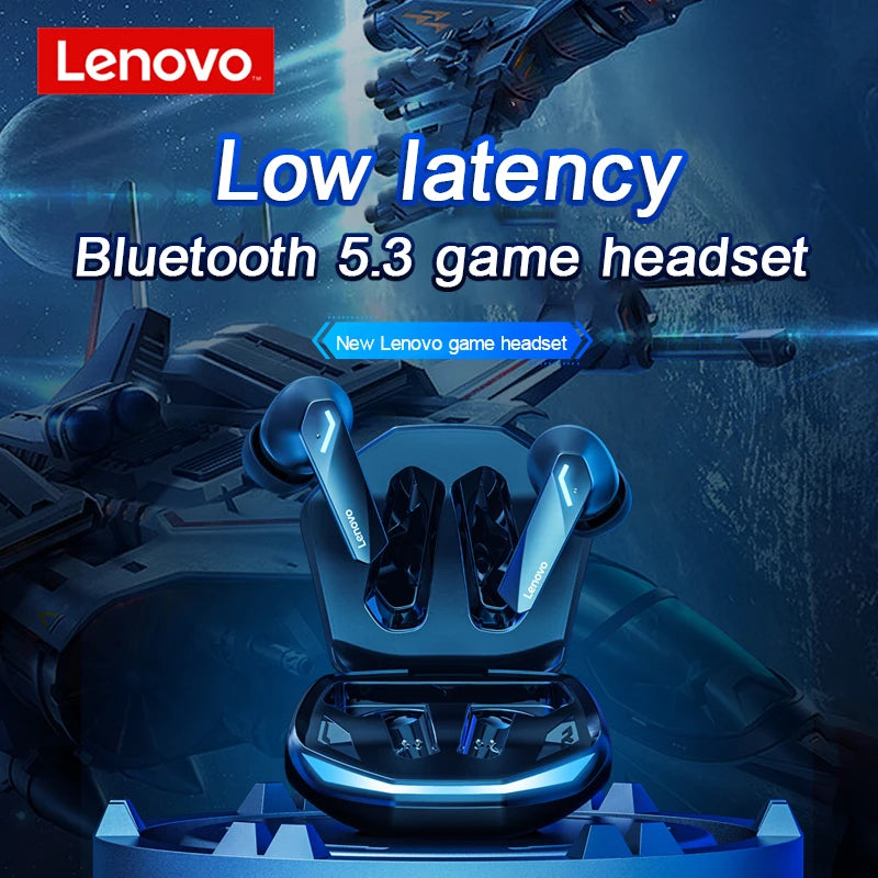 New Lenovo GM2 Pro Bluetooth 5.3 Earphones Sports Headset Wireless Gaming Earbuds Low Latency Dual Mode Music GM2pro Headphones