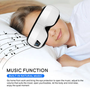 6D Smart Airbag Vibration Eye Massager Hot Compress Bluetooth Eye Massage Glasses Eye Care Instrument Fatigue Pouch & Wrinkle