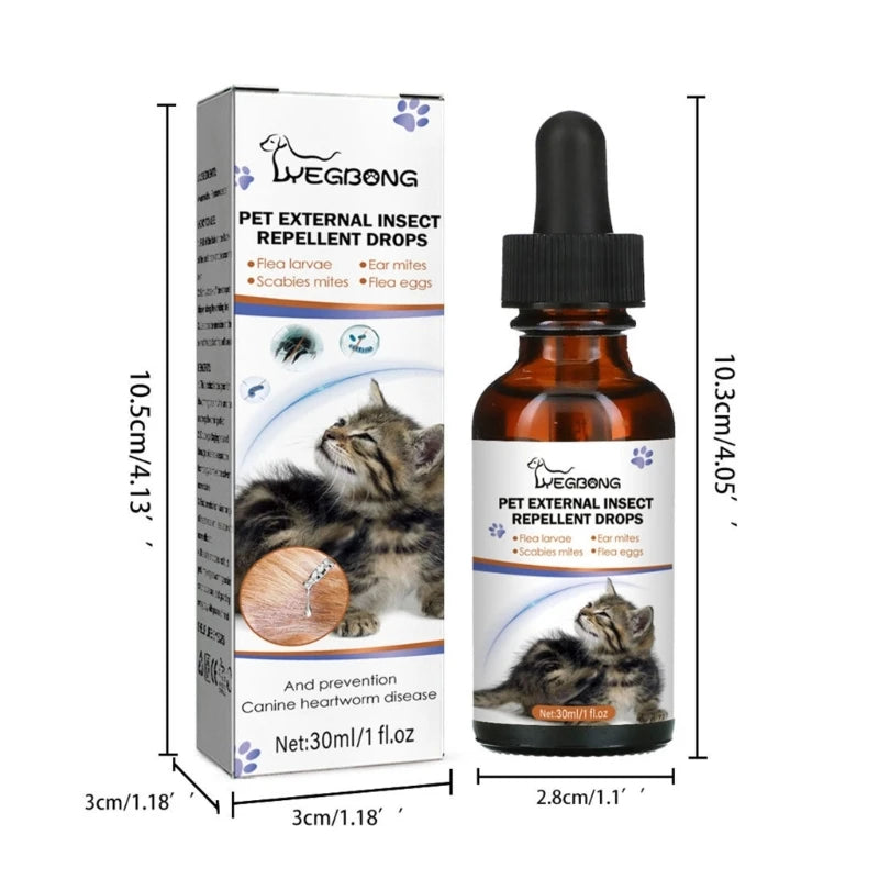 30ml Flea for Cats Powerful Prevention and Control for Tick Flea Eggs Flea and Prevention for Dogs