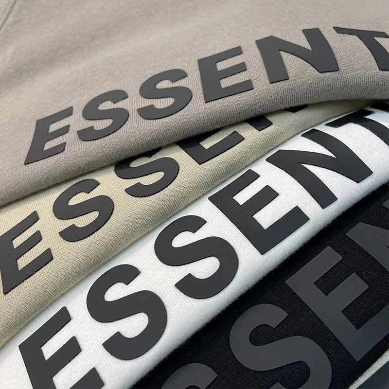 ESSENTIALS Hoodies Men Sweatshirts Reflective Letter Printing Fleece Oversized Hoodie Fashion Hip hop Unisex Essentials Pullover