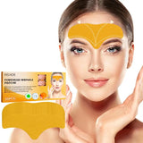 10pcs Anti-wrinkle Forehead Line Removal Gel Patch Firming Mask Frown Lines Face Skin Care Stickers Anti-aging Collagen Natural