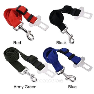 Adjustable Dog Cat Car Safety Belt Pet Vehicle Seat Belt Leash for Dogs Travel Traction Collar Harness Dog Lead Clip Pet Product