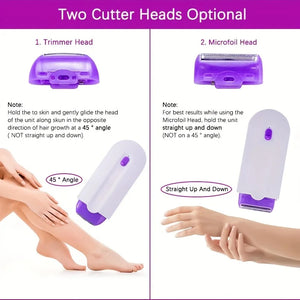 Painless Hair Removal Kit Epilator USB Rechargeable Women Body Face Leg Bikini Hand Shaver Hair Remover