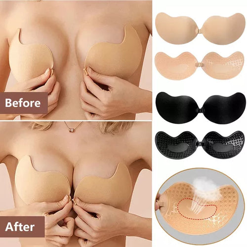 New Invisible Push Up Women Bra Backless Strapless Bra Seamless Front Closure Bralette Underwear Women Self-Adhesive Silicone Sticky