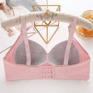 BC Cup New Sexy Large Size No Steel Ring Comfortable Lingerie Push Up Breathable Women's Underwear Thin Cup Glossy Women Bra